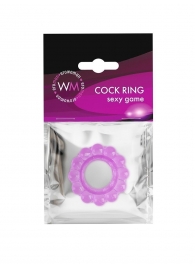 Лиловое эрекционное кольцо с 2 рядами стимулирующих шариков - Erowoman-Eroman - в Пушкино купить с доставкой