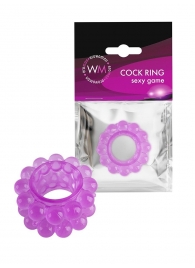 Лиловое эрекционное кольцо с 2 рядами стимулирующих шариков - Erowoman-Eroman - в Пушкино купить с доставкой