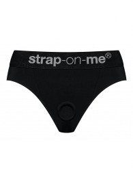 Черные трусики для насадок Heroine Lingerie Harness - size XL - Strap-on-me - купить с доставкой в Пушкино