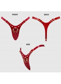 Красный пояс для фиксации насадок Strap-On-Me Leatherette Harness Fabulous - Strap-on-me - купить с доставкой в Пушкино