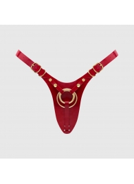Красный пояс для фиксации насадок Strap-On-Me Leatherette Harness Fabulous - Strap-on-me - купить с доставкой в Пушкино