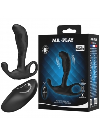 Черный изогнутый массажёр простаты с вибрацией и пультом ДУ - Baile - в Пушкино купить с доставкой