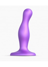Фиолетовая насадка Strap-On-Me Dildo Plug Curvy size S - Strap-on-me - купить с доставкой в Пушкино