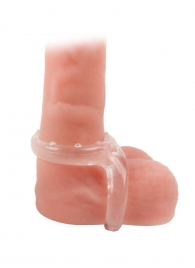 Прозрачное двойное эрекционное кольцо - Sex Expert - в Пушкино купить с доставкой