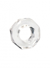 Прозрачное эрекционное кольцо в форме гайки - Sex Expert - в Пушкино купить с доставкой