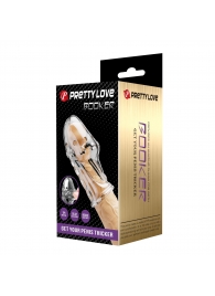 Прозрачная насадка на пенис Booker - 8 см. - Baile - в Пушкино купить с доставкой