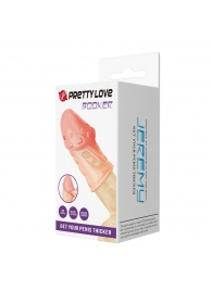 Телесная насадка на пенис Booker - 8 см. - Baile - в Пушкино купить с доставкой