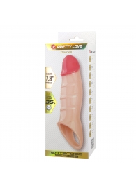 Телесная удлиняющая насадка на пенис Darnel - Baile - в Пушкино купить с доставкой