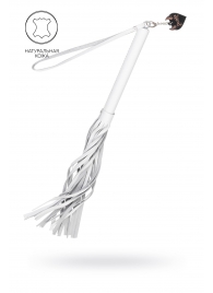 Белая кожаная плеть - 50 см. - Pecado - купить с доставкой в Пушкино