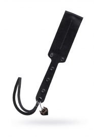 Черный кожаный пэддл - 32 см. - Pecado - купить с доставкой в Пушкино