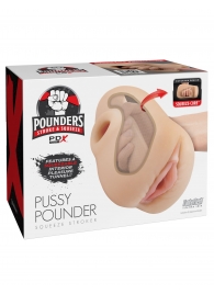 Телесный мастурбатор-вагина Pussy Pounder Squeeze Stroker - Pipedream - в Пушкино купить с доставкой