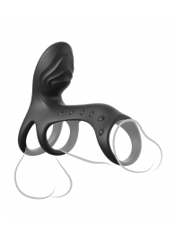 Черная насадка на пенис Ultimate Couples Cage Pro - Pipedream - в Пушкино купить с доставкой