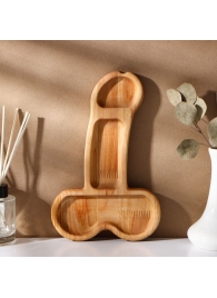 Деревянное блюдо для подачи в форме члена (25 х 16,5 х 1,7 см) - Сима-Ленд - купить с доставкой в Пушкино