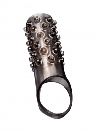 Дымчатая насадка на пенис с выпуклостями - 12 см. - Sex Expert - в Пушкино купить с доставкой