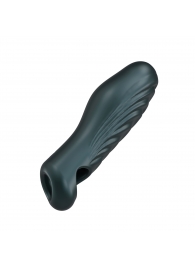 Серая силиконовая насадка на пенис с подхватом Manwan Ryzer - Manwan - в Пушкино купить с доставкой