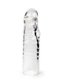 Прозрачная закрытая насадка на член - 15 см. - Sex Expert - в Пушкино купить с доставкой