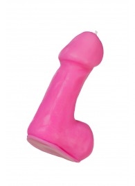 Розовая свеча в форме пениса - 47 гр. - Pecado - купить с доставкой в Пушкино