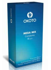 Презервативы OKOTO Mega Mix - 18 шт. - Sitabella - купить с доставкой в Пушкино