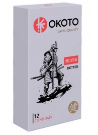 Точечные презервативы OKOTO Dotted - 12 шт. - Sitabella - купить с доставкой в Пушкино