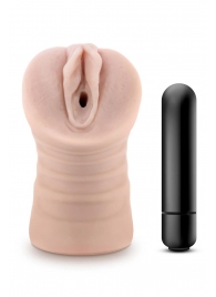 Телесный мастурбатор-вагина Ayumi с вибрацией - Blush Novelties - в Пушкино купить с доставкой
