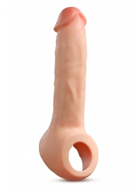 Телесная насадка-удлинитель Thrive 8.75 Inch Realistic Penis Extender Sleeve - 22,2 см. - Blush Novelties - в Пушкино купить с доставкой