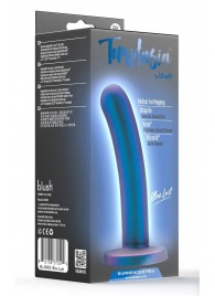Синяя насадка с гладкой поверхностью Surrender 5.75 Inch Intermediate Pegging Dildo - 14,6 см. - Blush Novelties - купить с доставкой в Пушкино