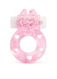 Розовое эрекционное виброкольцо в форме зайчика - 1137 - в Пушкино купить с доставкой