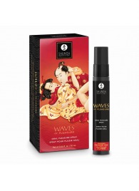 Оральный спрей Waves of Pleasure с ароматом клубники и шампанского - 20 мл. - Shunga - купить с доставкой в Пушкино