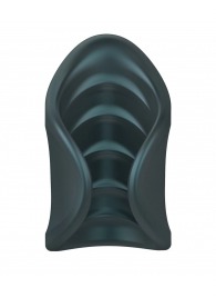 Серый сквозной мастурбатор с вибрацией Manwan Starter - Manwan - в Пушкино купить с доставкой