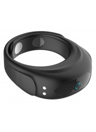 Черное эрекционное виброкольцо на ремешках - Boys of Toys - в Пушкино купить с доставкой