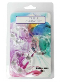 Набор из 3 эрекционных прозрачных колец - Boys of Toys - в Пушкино купить с доставкой
