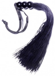 Черная силиконовая плетка - 25,4 см. - Boys of Toys - купить с доставкой в Пушкино