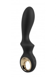 Черный вибратор для точки G с функцией расширения - 18,1 см. - Orion