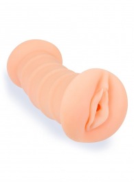 Телесный двусторонний мастурбатор с вибропулей и эрекционными кольцами в комплекте - Sexy Girl - в Пушкино купить с доставкой