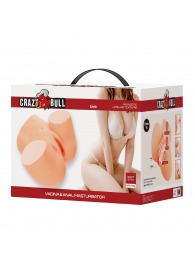 Телесный мастурбатор Liora с 2 любовными тоннелями - Baile - в Пушкино купить с доставкой