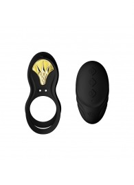 Черное эрекционное виброкольцо Bayek с пультом ДУ - Zalo - в Пушкино купить с доставкой