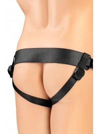 Телесный фаллопротез на черных ремнях Conall - 15 см. - ToyFa - купить с доставкой в Пушкино