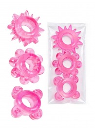 Комплект из 3 розовых эрекционных колец - Erowoman-Eroman - в Пушкино купить с доставкой