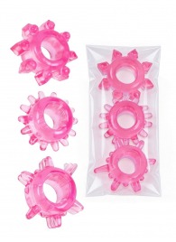 Комплект из трех розовых эрекционных колец - Erowoman-Eroman - в Пушкино купить с доставкой