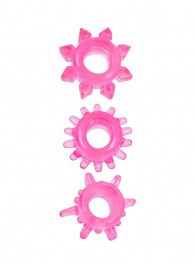 Комплект из трех розовых эрекционных колец - Erowoman-Eroman - в Пушкино купить с доставкой