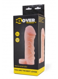 Фаллическая удлиняющая насадка с кольцом для фиксации - 16 см. - ToyFa - в Пушкино купить с доставкой