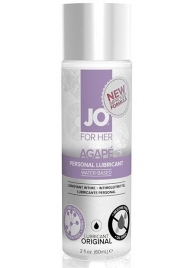 Лубрикант на водной основе для женщин JO AGAPE LUBRICANT ORIGINAL - 60 мл. - System JO - купить с доставкой в Пушкино