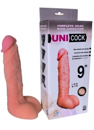 Фаллическая насадка Харнесс UNICOCK 9  - 24 см. - LOVETOY (А-Полимер) - купить с доставкой в Пушкино