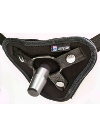 Страпон с 2 насадками и вибрацией UniStrap - 19 и 12 см. - LOVETOY (А-Полимер) - купить с доставкой в Пушкино