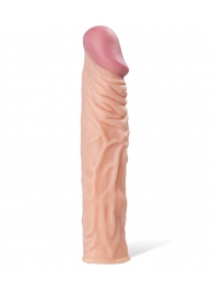 Насадка с ярко выраженной головкой и рельефным стволом - 19 см. - A-toys - в Пушкино купить с доставкой