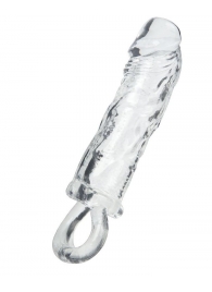 Прозрачная насадка с петлёй для фиксации - 14 см. - ToyFa - в Пушкино купить с доставкой