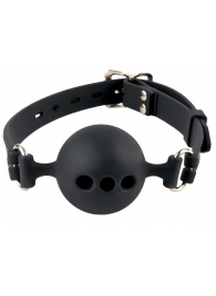 Силиконовый кляп-шар с отверстиями для дыхания Silicone Breathable Ball Gag Small - Pipedream - купить с доставкой в Пушкино
