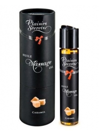 Массажное масло с ароматом карамели Huile de Massage Gourmande Caramel - 59 мл. - Plaisir Secret - купить с доставкой в Пушкино