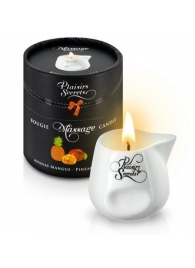 Массажная свеча с ароматом манго и ананаса Bougie de Massage Ananas Mangue - 80 мл. - Plaisir Secret - купить с доставкой в Пушкино
