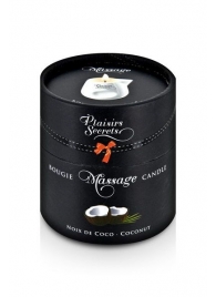 Массажная свеча с ароматом кокоса Bougie de Massage Gourmande Coco - 80 мл. - Plaisir Secret - купить с доставкой в Пушкино